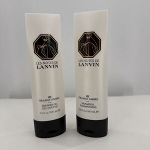Lanvin Orange Ambre Shampoo Shower Gel Travel Set 100ml